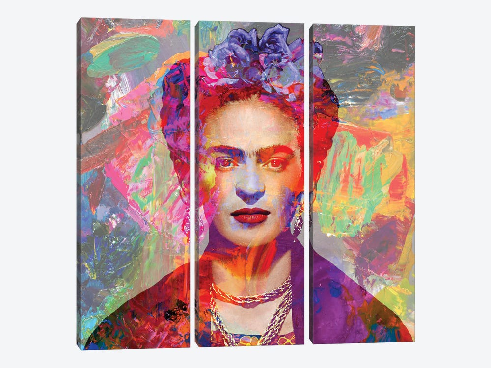 Frida Kahlo V by Karin Vermeer 3-piece Canvas Artwork