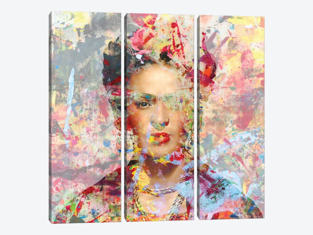 Frida Kahlo VI by Karin Vermeer 3-piece Art Print