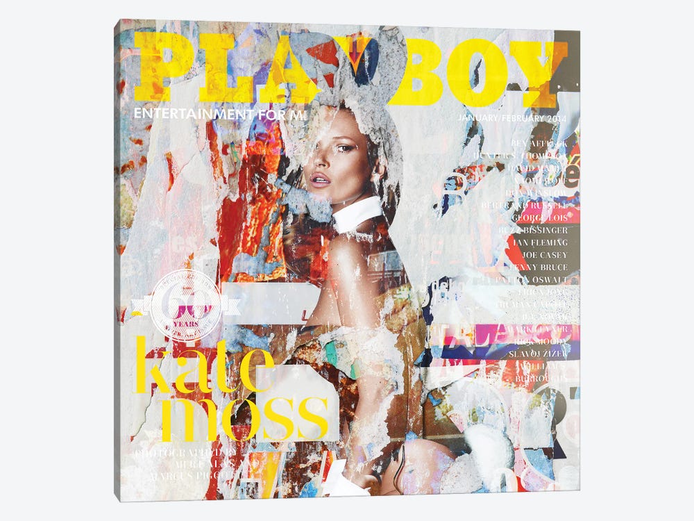 Kate Moss Playboy by Karin Vermeer 1-piece Canvas Print