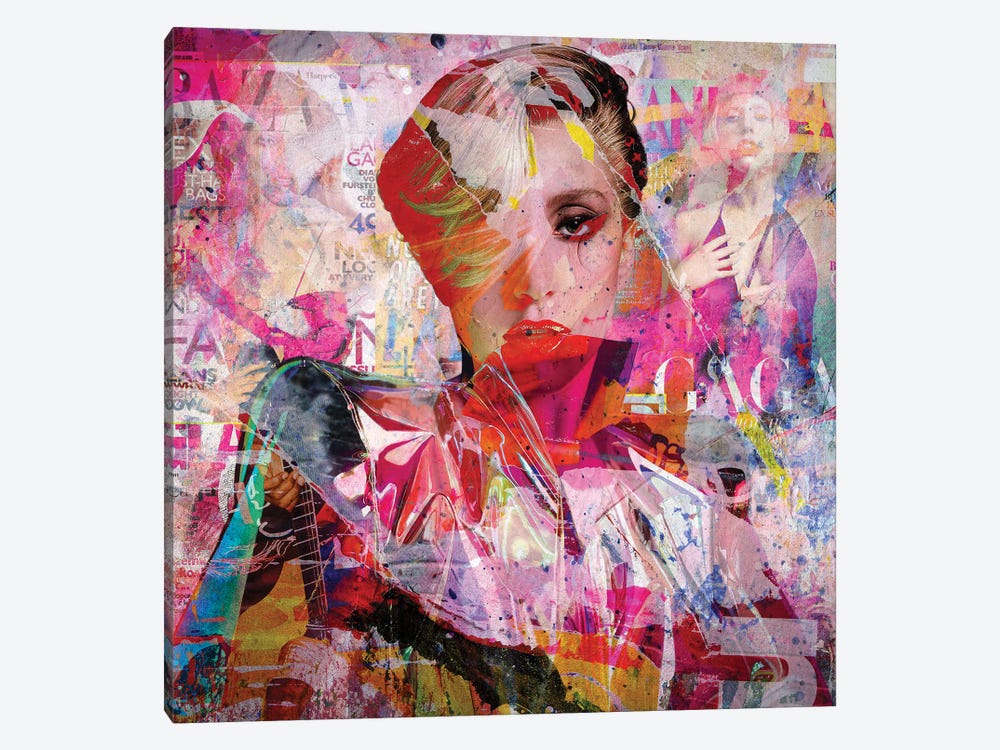 Lady Gaga by Karin Vermeer 1-piece Canvas Artwork