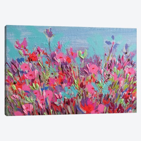Fragrant Meadow Canvas Print #KVN15} by Nataliia Karavan Canvas Art Print