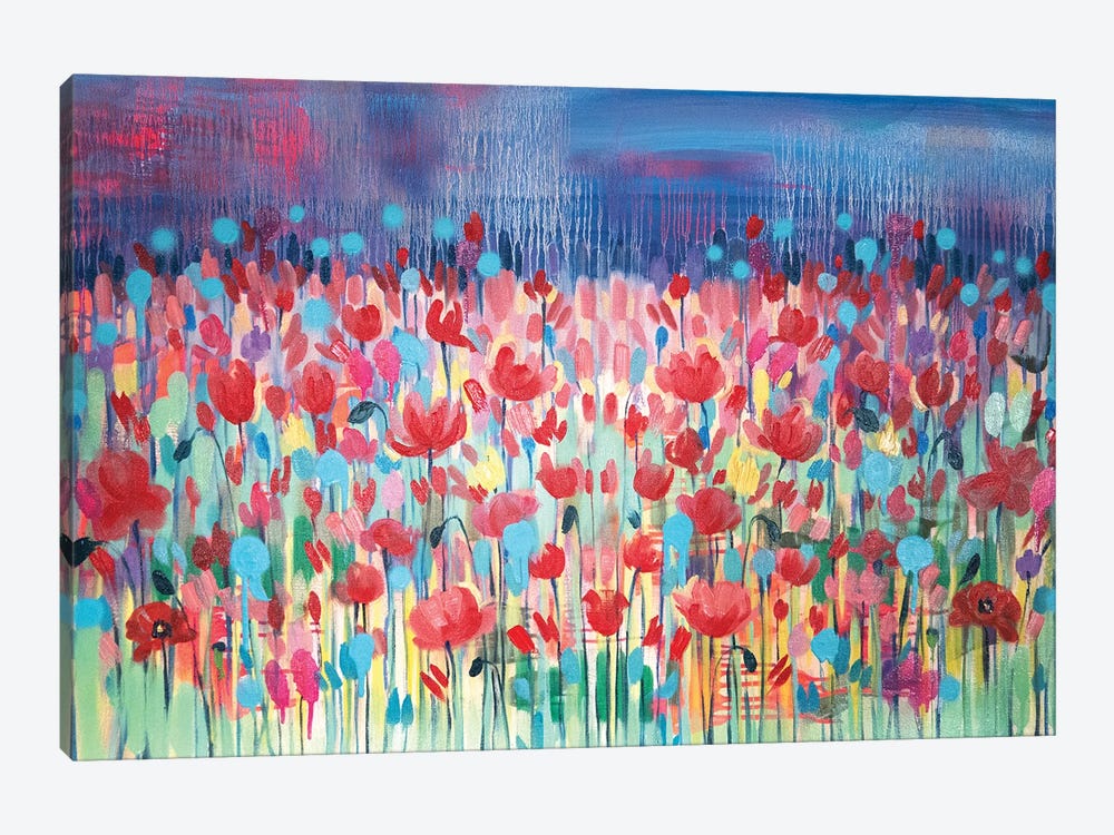 Poppies Delight by Nataliia Karavan 1-piece Canvas Print