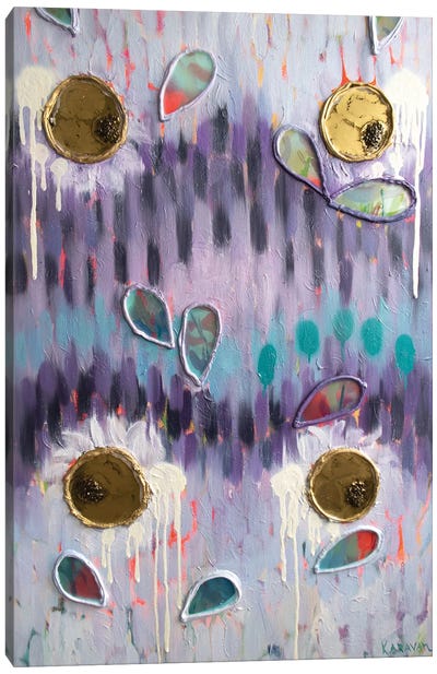 Purple Joy Canvas Art Print - Purple Abstract Art