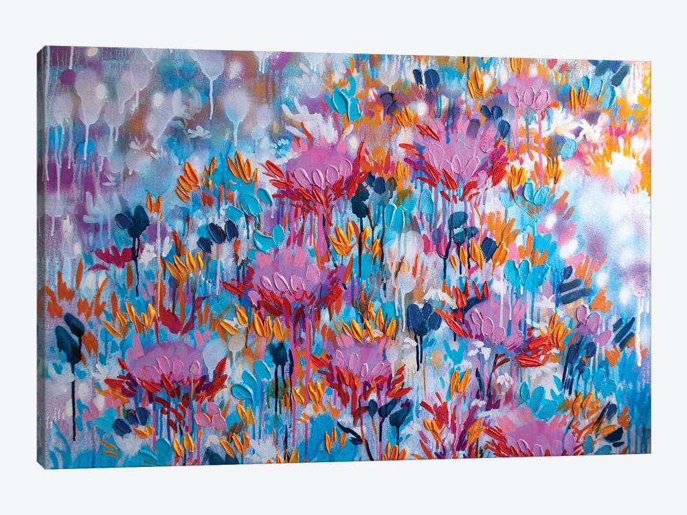 Crazy Bloom by Nataliia Karavan 1-piece Canvas Art