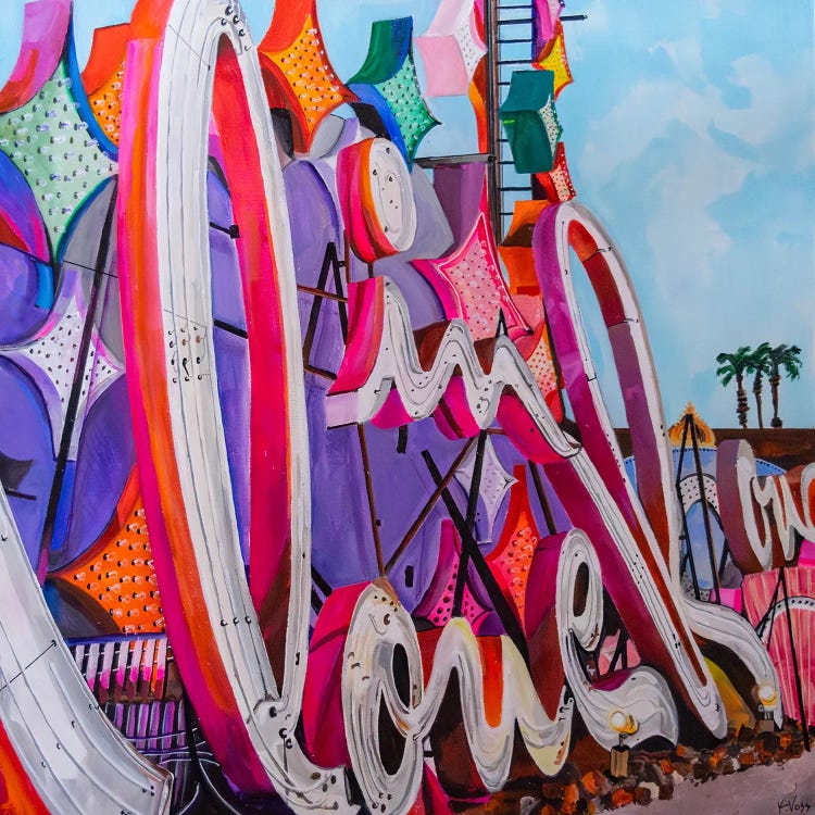 Neon Graveyard by Kristin Voss wall art