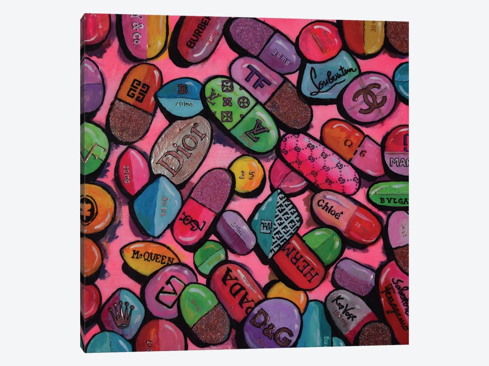 Designer Drugs by Kristin Voss 1-piece Canvas Art