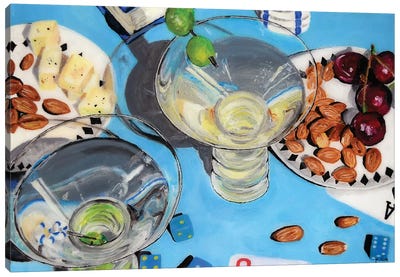Happy Hour Canvas Art Print - Martini