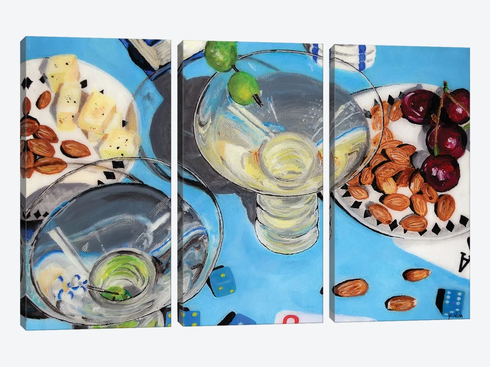 Happy Hour by Kristin Voss 3-piece Canvas Wall Art