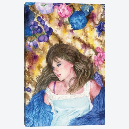 Taylor Swift In The Lavender Haze Canvas Print #KWA10} by Krystal Ward Canvas Wall Art