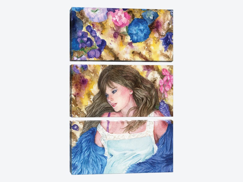 Taylor Swift In The Lavender Haze by Krystal Ward 3-piece Canvas Artwork