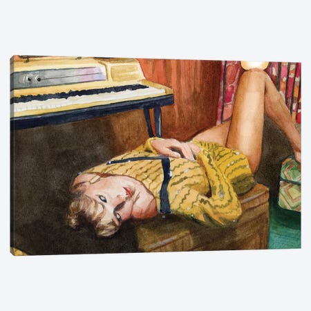 Taylor Swift Jade Midnights Canvas Print #KWA16} by Krystal Ward Art Print