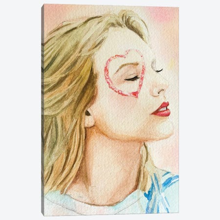 Taylor Swift Lover Canvas Print #KWA17} by Krystal Ward Canvas Print