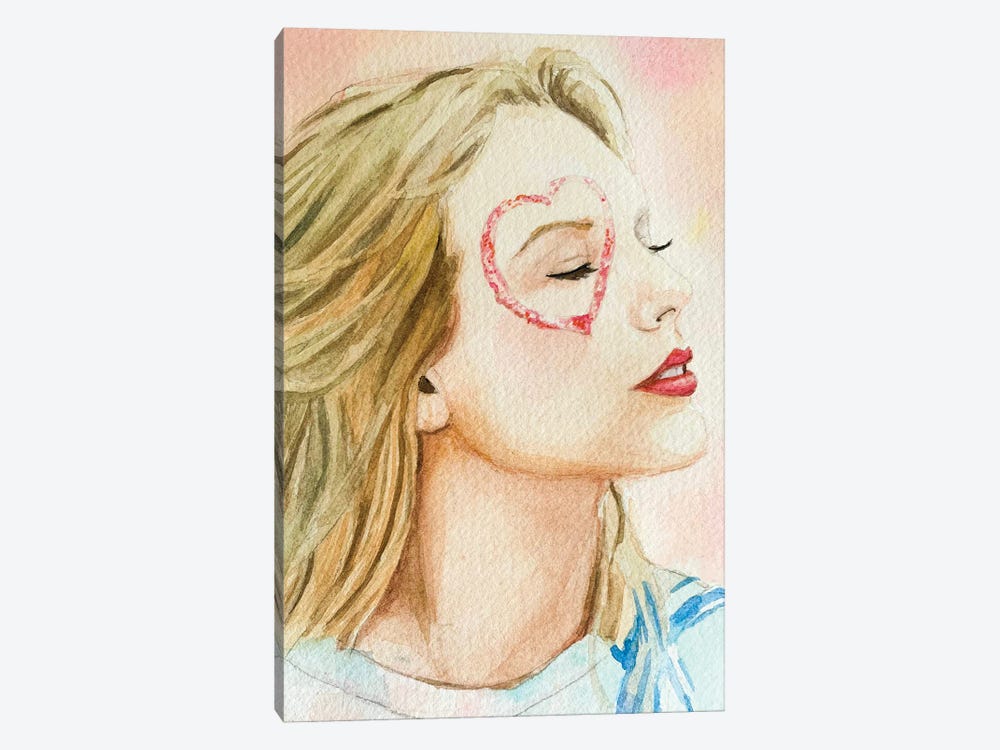 Taylor Swift Lover by Krystal Ward 1-piece Canvas Art Print