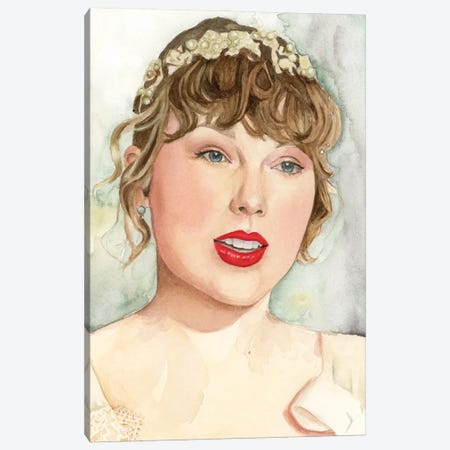 Taylor Swift Willow Canvas Print #KWA18} by Krystal Ward Canvas Art
