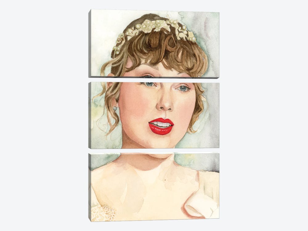 Taylor Swift Willow by Krystal Ward 3-piece Canvas Art
