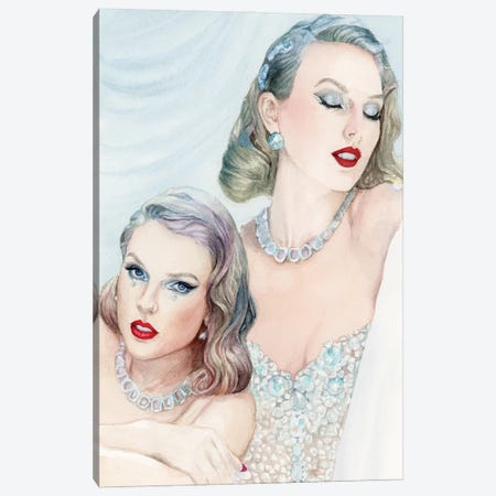 Bejeweled Taylor Swift Canvas Print #KWA2} by Krystal Ward Canvas Artwork
