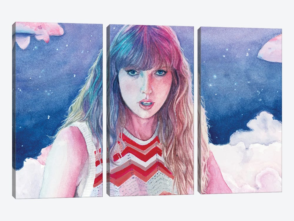 Lavender Haze Taylor Swift by Krystal Ward 3-piece Canvas Art Print