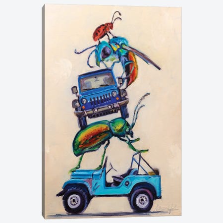Jeeps & Beetles Canvas Print #KWB11} by Karen Weber Canvas Print