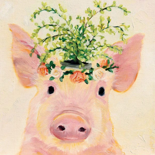 Pigs: Love & Roses by Karen Weber