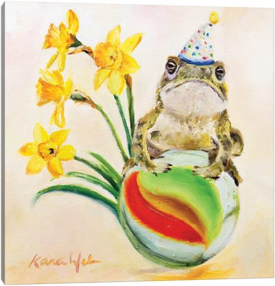 All My Best To You Canvas Art Print - Frog Art