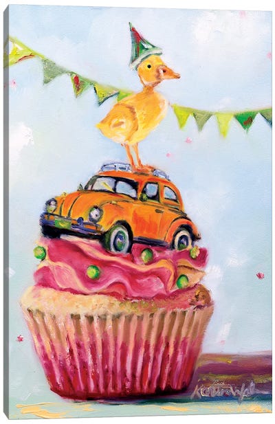 A Little Jubilance Canvas Art Print - Volkswagen