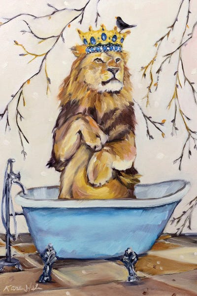 Scrub Like A Lion by Karen Weber canvas print