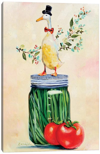The Remarkable Mr. Pickle Canvas Art Print - Karen Weber