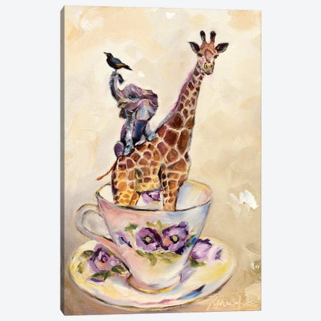 Savanna In A Teacup Canvas Print #KWB35} by Karen Weber Canvas Wall Art