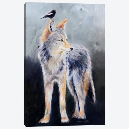 Coyote Spirit Canvas Print #KWB3} by Karen Weber Art Print