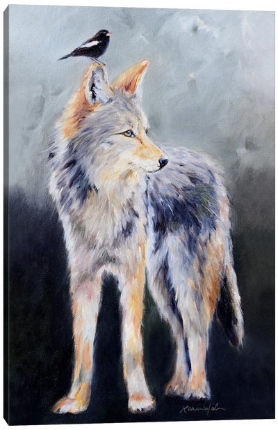 Coyote Spirit Canvas Art Print - Coyote Art
