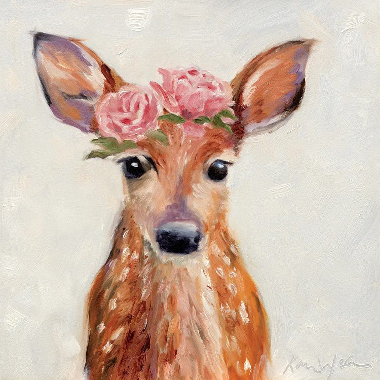 Rosey Fawn by Karen Weber wall art