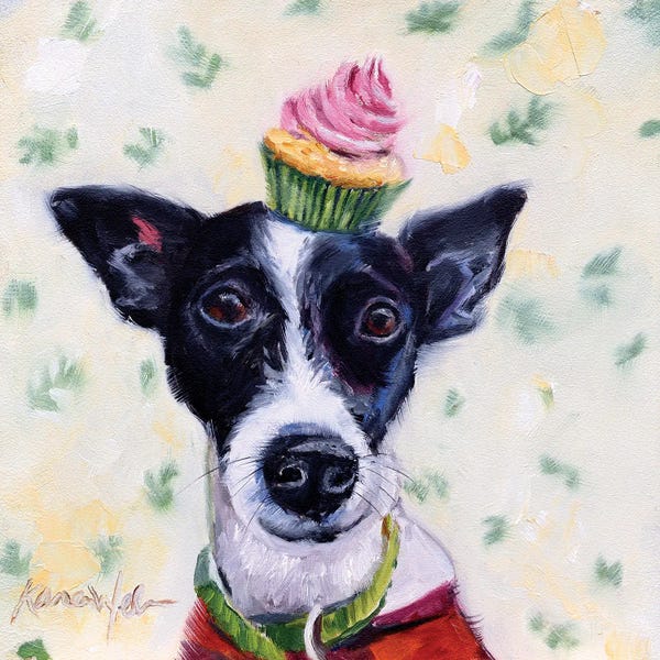 Orchid Pink: Terrier Confection by Karen Weber
