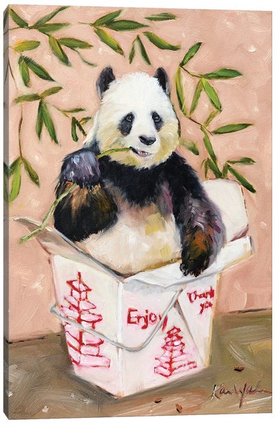 Enjoy Canvas Art Print - Panda Art