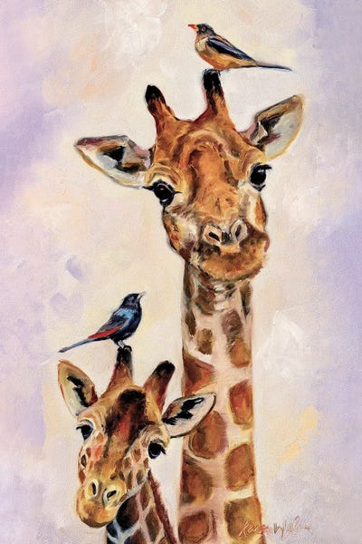 Grace And Dreama by Karen Weber framed canvas print