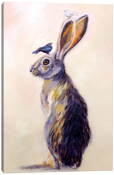 Hare Style Canvas Art Print - Karen Weber