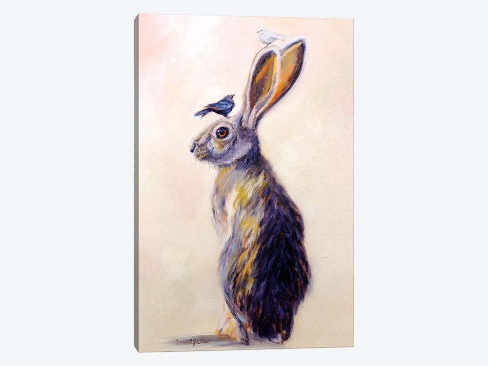 Hare Style by Karen Weber 1-piece Canvas Print