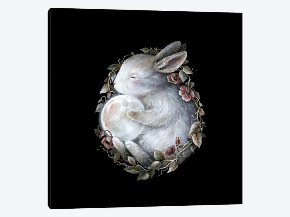 Lunar Rabbit by Kimera Wachna 1-piece Canvas Artwork