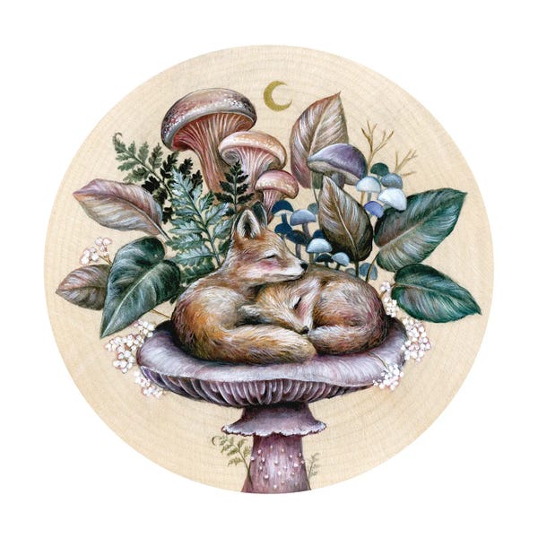 Edgy Bedroom: Sleeping Foxes by Kimera Wachna