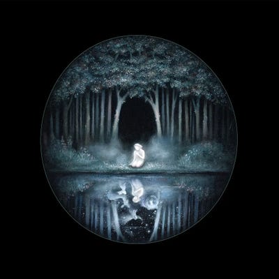 Black Woods Water I by Kimera Wachna canvas print