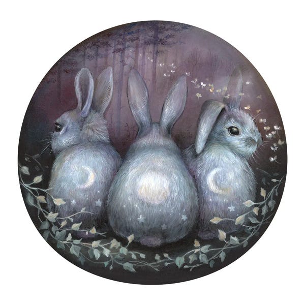 Natural Meets Mythical: Triple Moon Rabbits by Kimera Wachna