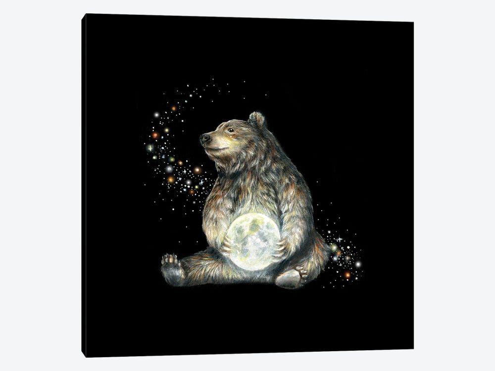 Cosmic Creatures Bear by Kimera Wachna 1-piece Art Print