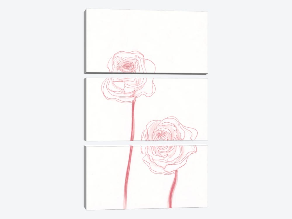 Peony Blooms III by Kayleigh Wold 3-piece Canvas Art