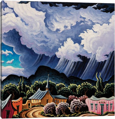 Coming Rain Canvas Art Print - Artists Like Van Gogh