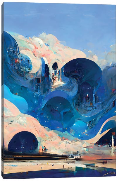 Poseidon City Canvas Art Print - Kenwood Huh
