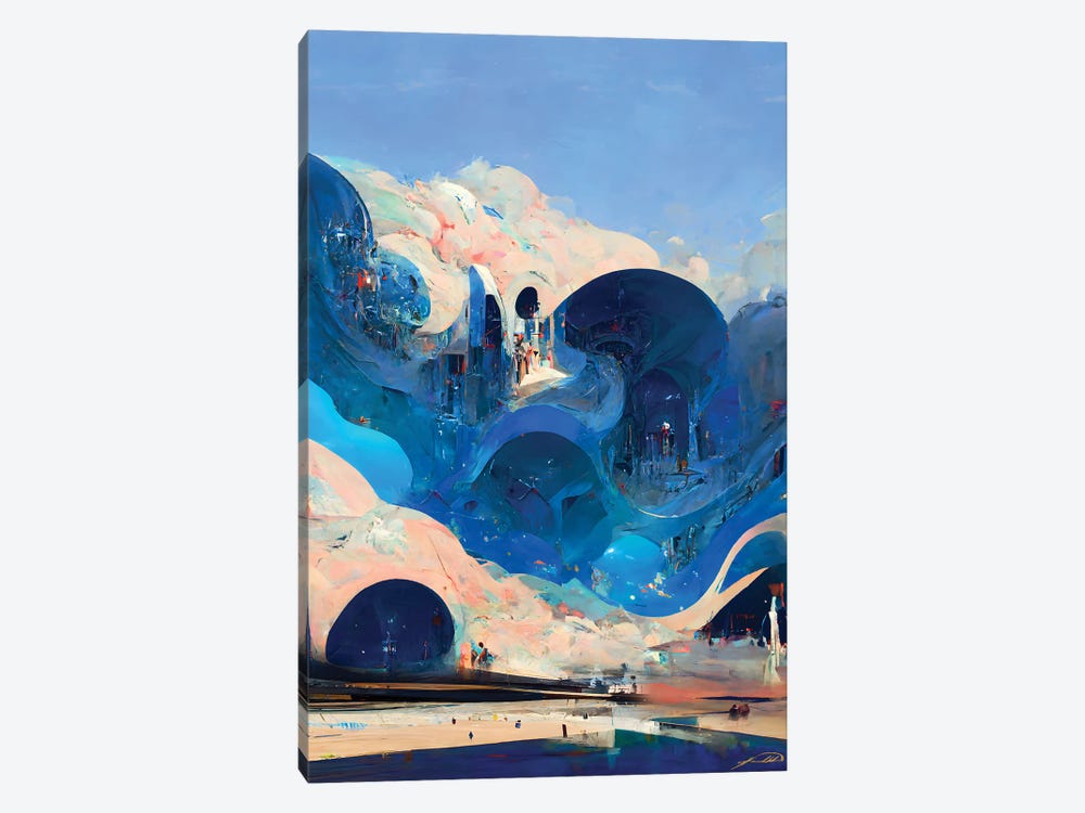 Poseidon City by Kenwood Huh 1-piece Canvas Print
