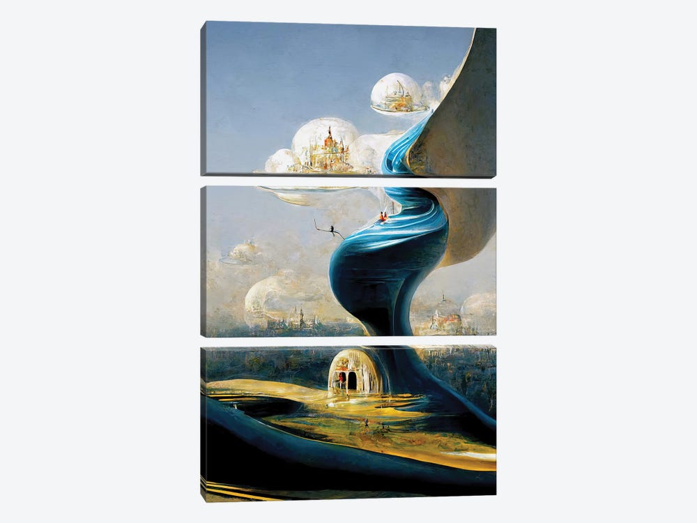 The Signal by Kenwood Huh 3-piece Canvas Artwork