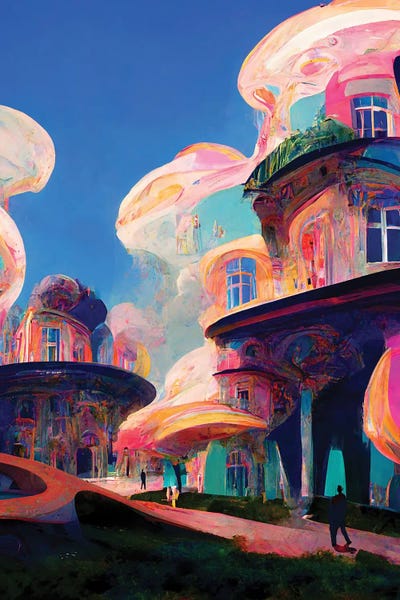 Pink Delight II by Kenwood Huh framed canvas print