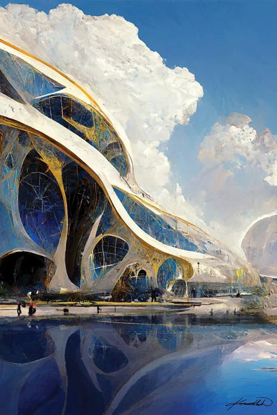 Complementary by Kenwood Huh framed canvas print