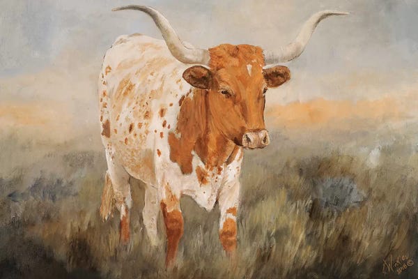 Bulls: As Time Goes By I by Kathy Winkler