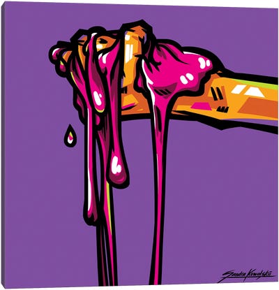 Gum Canvas Art Print - Purple Art